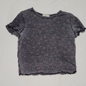 Cotton On Gray and Pink Short Sleeve Tee